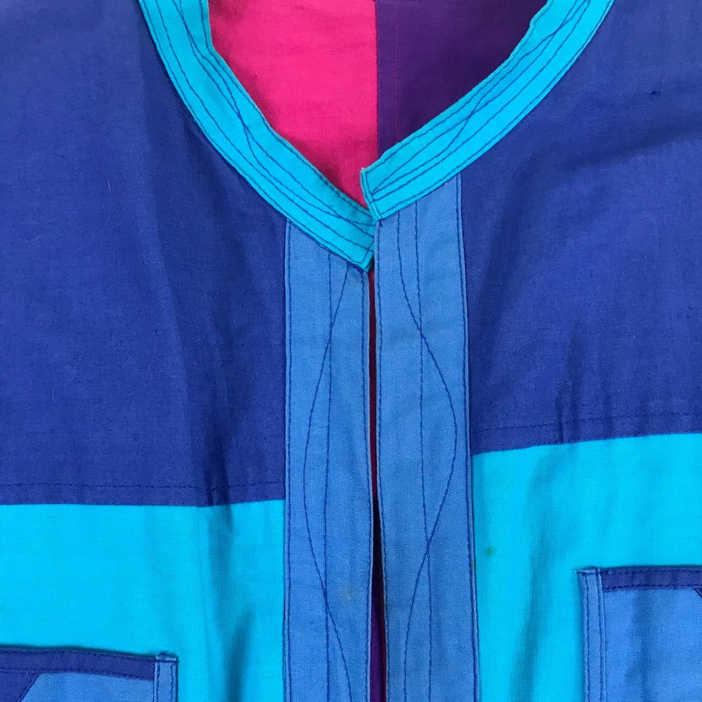 SOLD vintage 80s 90s color block reversible jacket - Picture 8 of 8